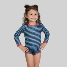 Laad de afbeelding in de Gallery-viewer, Gallery: Uv Line Baby Swimwear Macaquinho Baby Listras Upf50+