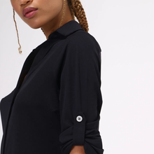 Laad de afbeelding in de Gallery-viewer, Image 04: Uv Line Shirtdress Shirtdress Copenhagen Fem Black Upf50+