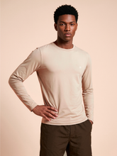 Laad de afbeelding in de Gallery-viewer, Gallery: Uv Line T-Shirt For Men Longsleeve New Fit Masc Sand Upf50+