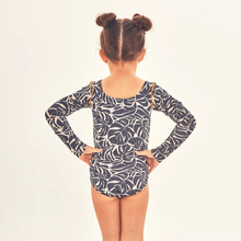 Laad de afbeelding in de Gallery-viewer, Model Back: Uv Line Girl's One-Piece Swimsuit Girl Tucano Upf50+