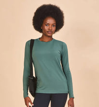 Laad de afbeelding in de Gallery-viewer, Gallery: Uv Line Rash Guard Longsleeve Fem New Fit Textura Verde Jade Upf50+