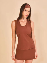 Laad de afbeelding in de Gallery-viewer, Gallery: Uv Line Fitness Top Regata Sport Color Fem Marrom Upf50+