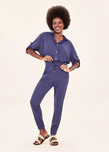 Laad de afbeelding in de Gallery-viewer, Image 05: Uv Line Beach Trousers Pants Fem Basic Navy Blue Upf50+