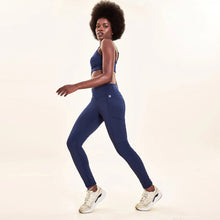 Laad de afbeelding in de Gallery-viewer, Image 04: Uv Line Fitness Bottom Legging Fit Aspen Navy Blue Upf50+