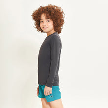 Laad de afbeelding in de Gallery-viewer, Image 02: Uv Line Rash Guard Longsleeve Uvpro Kids Preto Upf50+