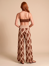Laad de afbeelding in de Gallery-viewer, Model Back: Uv Line Beach Trousers Pants Diamond Rib Upf50+