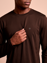 Laad de afbeelding in de Gallery-viewer, Image 05: Uv Line Rash Guard Longsleeve New Fit Textura Masc Brown Upf50+