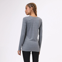Laad de afbeelding in de Gallery-viewer, Model Back: Uv Line Fitness Top Sport Fit Mescla