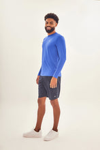 Laad de afbeelding in de Gallery-viewer, Image 02: Uv Line Rash Guard Longsleeve Uvpro Brasil Masc Cobalto Upf50+