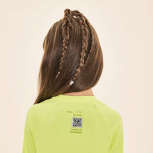 Laad de afbeelding in de Gallery-viewer, Image 04: Uv Line Rash Guard Acqua Qr Code Amarelo Fluor Upf50+