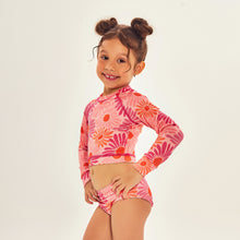 Laad de afbeelding in de Gallery-viewer, Image 02: Uv Line Girl's Two-Piece Bikini Girl Solar Rose