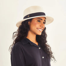 Laad de afbeelding in de Gallery-viewer, Image 02: Uv Line Panama Hat Hat Shanghai Imp Uni White Black Upf50+
