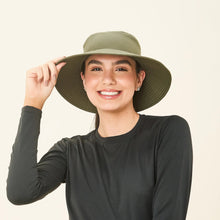 Laad de afbeelding in de Gallery-viewer, Image 04: Uv Line Bucket Hat Hat California Nac Fem Green Militar Upf50+
