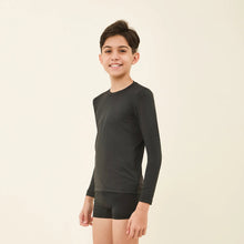 Laad de afbeelding in de Gallery-viewer, Image 02: Uv Line Rash Guard Longsleeve Uvpro Kids Black Upf50+

