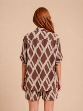 Laad de afbeelding in de Gallery-viewer, Model Back: Uv Line Shirtdress Shirt Copa Diamond Upf50+
