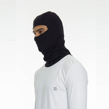 Laad de afbeelding in de Gallery-viewer, Model Front: Uv Line Flap Hat Skin Mask Balaclava Uni Black Upf50+
