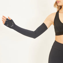Laad de afbeelding in de Gallery-viewer, Image 05: Uv Line Glove Extra Long Gloves Uni Black Upf50+
