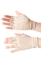 Laad de afbeelding in de Gallery-viewer, Image 02: Uv Line Glove Short Gloves Uni Beige Upf50+
