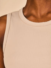 Laad de afbeelding in de Gallery-viewer, Image 03: Uv Line Fitness Top Regata Fem Ribbed Sand Upf50+
