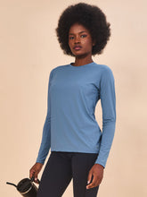 Laad de afbeelding in de Gallery-viewer, Image 02: Uv Line Rash Guard Longsleeve Uvpro Indigo Upf50+
