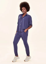Laad de afbeelding in de Gallery-viewer, Image 03: Uv Line Shirtdress Shirt Copa Navy Blue Upf50+
