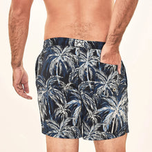 Laad de afbeelding in de Gallery-viewer, Model Back: Uv Line Swim Shorts Short Acqua Coqueiros Marinho Upf50+
