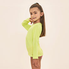 Laad de afbeelding in de Gallery-viewer, Image 02: Uv Line Rash Guard Acqua Qr Code Amarelo Fluor Upf50+
