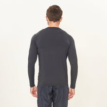 Laad de afbeelding in de Gallery-viewer, Model Back: Uv Line Rash Guard Longsleeve Uv X Pro Preto Upf50+
