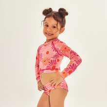 Laad de afbeelding in de Gallery-viewer, Image 02: Uv Line Girl's Two-Piece Bikini Girl Solar Rose
