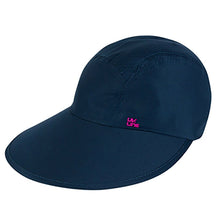 Laad de afbeelding in de Gallery-viewer, Product Front: Uv Line Caps Visor Capri Colors Nac Fem Navy Blue Rose Upf50+
