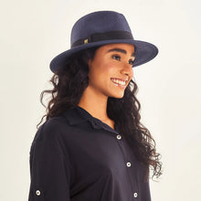 Laad de afbeelding in de Gallery-viewer, Image 04: Uv Line Panama Hat Hat Shanghai Imp Uni Navy Blue Upf50+
