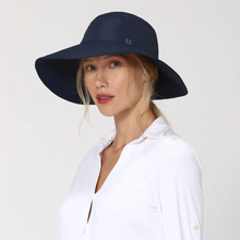 Laad de afbeelding in de Gallery-viewer, Image 02: Uv Line Floppy Hat Hat Lyon Nac L Fem Navy Blue Upf50+
