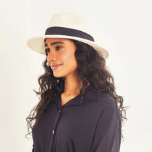 Laad de afbeelding in de Gallery-viewer, Image 04: Uv Line Panama Hat Hat Shanghai Imp Uni White Black Upf50+
