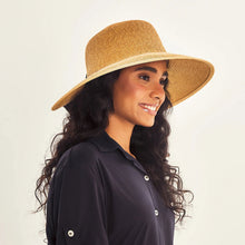Laad de afbeelding in de Gallery-viewer, Image 04: Uv Line Floppy Hat Hat Santorini Imp Fem Wheat Upf50+

