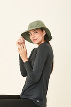 Laad de afbeelding in de Gallery-viewer, Image 02: Uv Line Floppy Hat San Remo Militar Preto Upf50+
