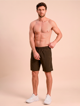 Laad de afbeelding in de Gallery-viewer, Image 05: Uv Line Short For Men / Bermuda Shorts New Fit Masc Brown Upf50+
