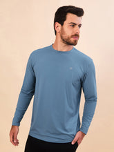 Laad de afbeelding in de Gallery-viewer, Image 03: Uv Line Rash Guard Longsleeve Uvpro Masc Indigo Upf50+
