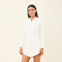 Laad de afbeelding in de Gallery-viewer, Image 02: Uv Line Shirtdress Shirtdress Copenhagen Fem Off White Upf50+
