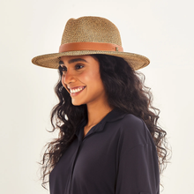 Laad de afbeelding in de Gallery-viewer, Image 02: Uv Line Fedora Hat Hat Giovana Imp Fem Mescla Upf50+
