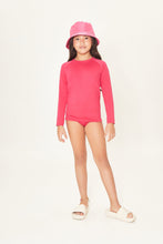 Laad de afbeelding in de Gallery-viewer, Image 04: Uv Line Bucket Hat Basic Kids Pink Rosa Upf50+
