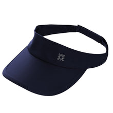 Laad de afbeelding in de Gallery-viewer, Product Front: Uv Line Visor Visor Athletic Dry Fem Navy Blue Upf50+
