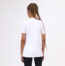 Laad de afbeelding in de Gallery-viewer, Model Back: Uv Line Fitness Top T-Shirt Sport Fit Branco Upf50+
