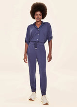 Laad de afbeelding in de Gallery-viewer, Image 04: Uv Line Beach Trousers Pants Fem Basic Navy Blue Upf50+
