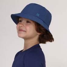 Laad de afbeelding in de Gallery-viewer, Image 02: Uv Line Bucket Hat Hat Basic Kids Inf Navy Blue Upf50+
