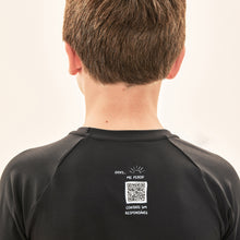 Laad de afbeelding in de Gallery-viewer, Image 04: Uv Line Rash Guard Acqua Qr Code Preto Upf50+
