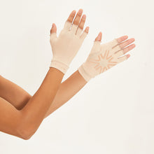 Laad de afbeelding in de Gallery-viewer, Image 04: Uv Line Glove Short Gloves Uni Chocolate Upf50+
