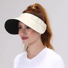 Laad de afbeelding in de Gallery-viewer, Image 02: Uv Line Visor Visor Bali Fem Sand Black Upf50+
