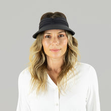 Laad de afbeelding in de Gallery-viewer, Model Front: Uv Line Visor Visor Granada Eva Fem Matte Black Upf50+
