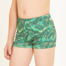 Laad de afbeelding in de Gallery-viewer, Image 02: Uv Line Boy's Swimwear Swim Trunks Kids Leaves Upf50+
