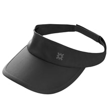 Laad de afbeelding in de Gallery-viewer, Product Front: Uv Line Visor Visor Athletic Dry Fem Black Upf50+

